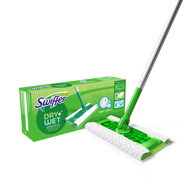 Swiffer Sweeper Starter Kit, (1 Mop Kit, 10 Pad Refills)
