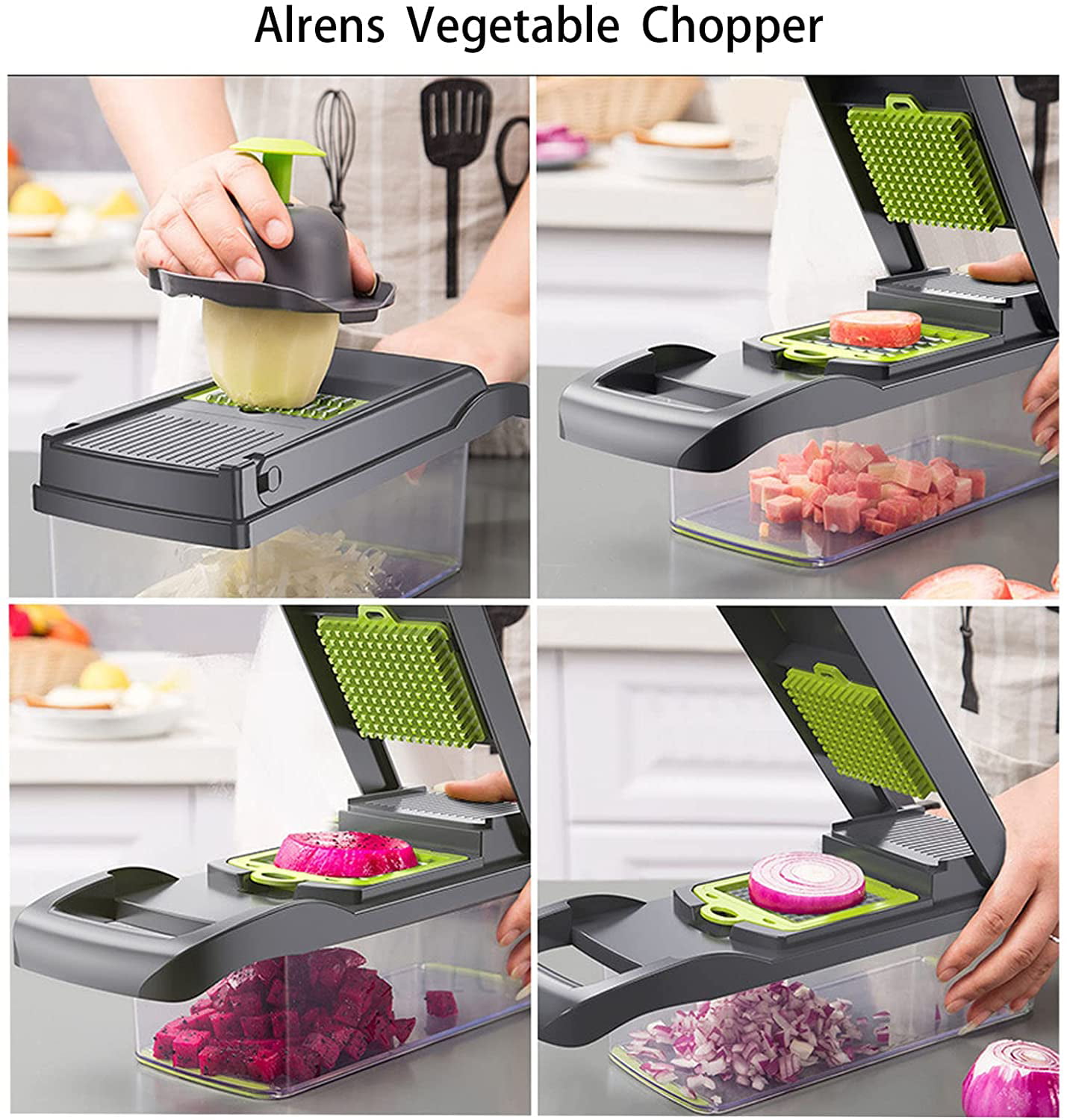 11 in1 Vegetable Chopper Cutter Chopper Multifunctional Veggie Chopper with  Container, Onion, 1 unit - Kroger