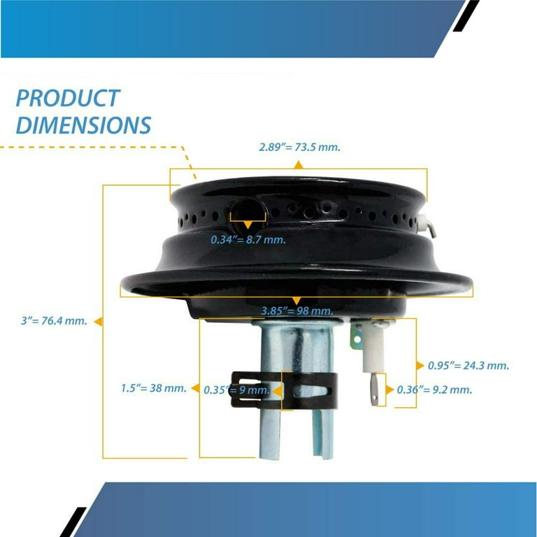 Burner （Out of Hand） 3412D024-09 Gas Range Sealed Burner Head & Igniter - WEN