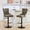 Olive Green, variant on Orange Bar Stools Adjustable from 26 - 33 Inches / 360° Swivel and Stable 17.7 Inch Base, Set of 2