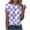 Purple, variant on UngA Easter T-Shirts for Women Happy Bunny Eggs Plaid Leopard Printed Tee Tops Short Sleeve Graphic Easter Shirt Women (Hot Pink,S)