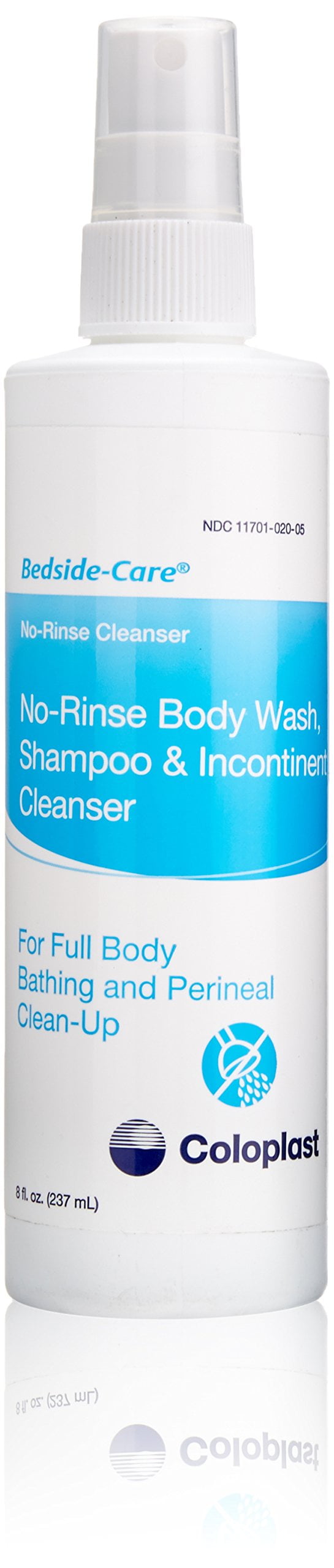 Bedside Care Body Wash, Shampoo & Incontinent Cleanser 8 oz spray