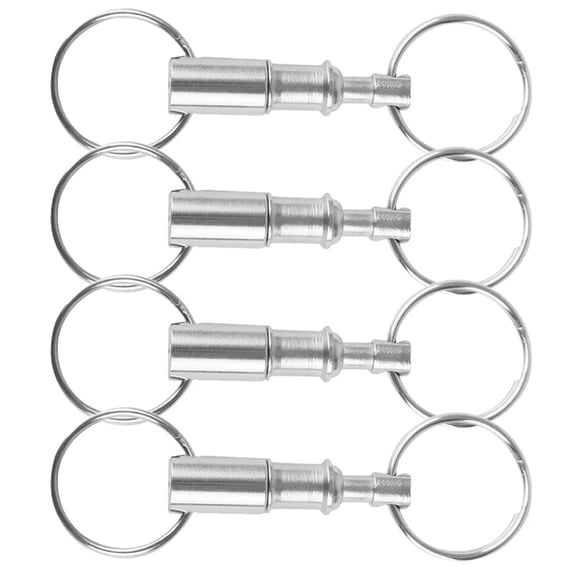 DESIGNICE 4 Pcs Detachable Keychain to Disassemble Ring Fob Chains Quick Release Disconnect