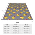 thumbnail image 3 of Pofeuu Christmas hat duck Print Ultra-Soft Micro Fleece Blanket,for Bed Or Sofa,All Season Throw Blankets Flannel Blanket-50"x40", 3 of 7