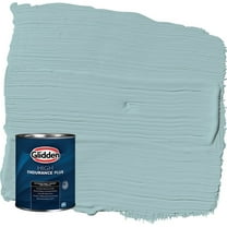 Glidden HEP Lazy River / Blue Semi-Gloss Exterior Paint with Primer, 1 Quart