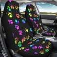 thumbnail image 4 of Uorisanigo Colorful Dog Paw Car Seat Covers Anti Slip Car Seat Covers Front Seats Only Easy to Install and Clean Removable Automotive Accessories Universal Fit for Most Vehicle, 4 of 7