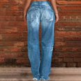 thumbnail image 5 of Ketyyh-chn99 Jeans Women's Casual Wide Leg Jeans High Waisted Denim Long Pants BU2,S, 5 of 5