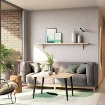 DEPOT E-SHOP Round Steel Dark Wood Slanted Legs Heavy Duty - H 20'' Set Of 1 Und , Multi-color - Legs