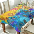 thumbnail image 4 of Coolnut Mardi Gras Tablecloth, Waterproof Washable Polyester Square Table Cover, Durable Tablecloth for Kitchen Dining Table Party Decor, 60"X 90", 4 of 7