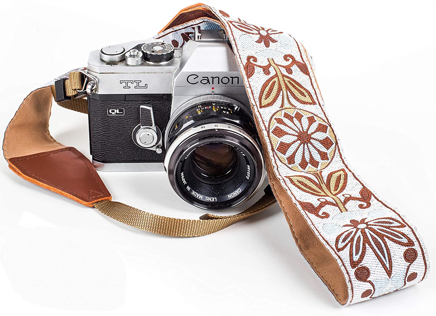 White Woven Vintage Camera Strap Belt For All DSLR Camera. Embroidered  Elegant Universal DSLR Strap, Floral Pattern Walmart Canada