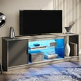 thumbnail image 6 of Bestier LED TV Stand for TVs up to 65 inch TV Gaming Entertainment Center for TVs, Grey Wash, 6 of 9