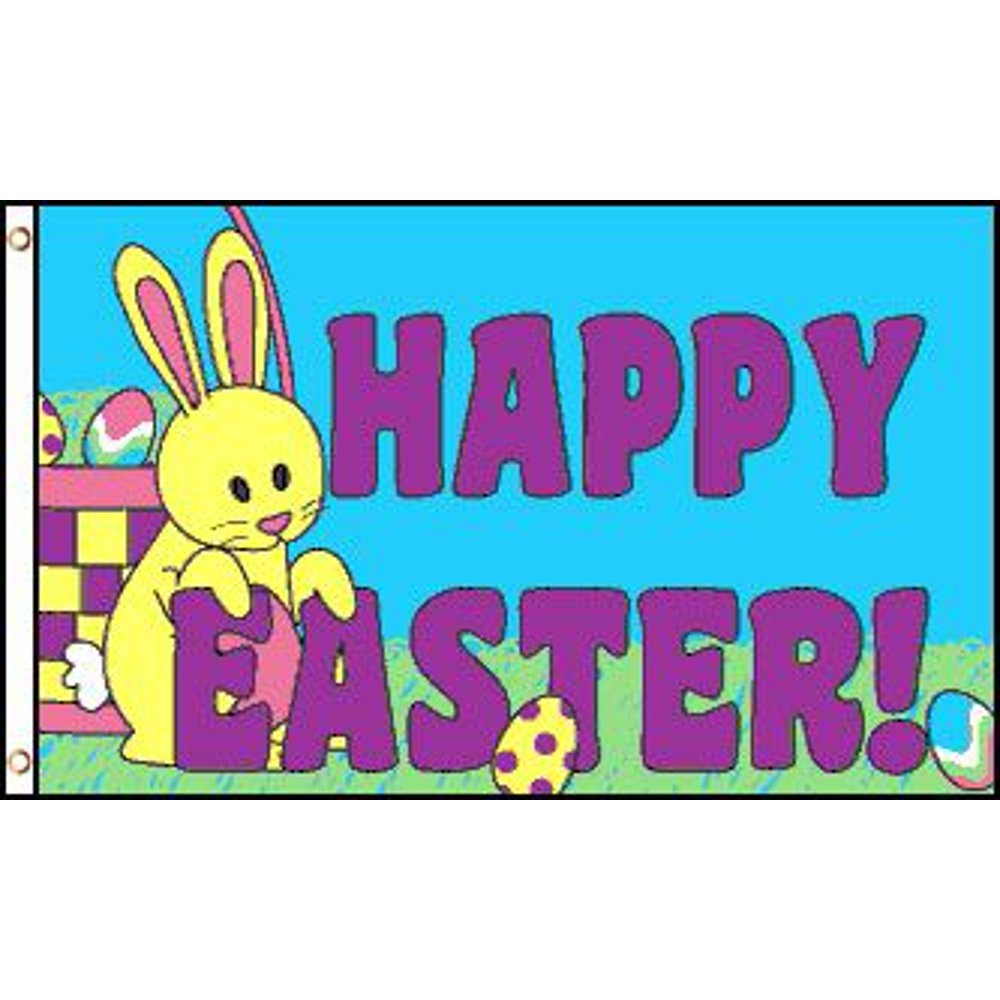 Happy Easter 3x5' Poly Flag - Walmart.com - Walmart.com