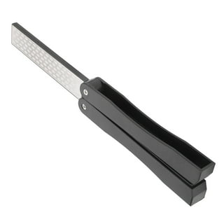 Pocket Knife Sharpener, Multifunctional Anti Slip Handle Anti Slip Pad  Portable Mini Knife Sharpener With Hook Chain For Scissors Green 