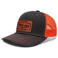 thumbnail image 3 of Sombrero electoral Trump Sombrero malla con pico pato con bloques color Sombrero camionero ligeramente curvado (imagen personalizada empaquetada individualmente) (9 gris-Orange.com), 3 of 9