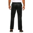 thumbnail image 3 of INSPIRE CHIC Men's Pants Metallic Straight Leg Party Nightclub Glittering Trousers 28 Black, 3 of 6