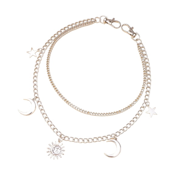 Adjustable Multi Layer Metal Pants Chain Belt Accessory For Women Men Fashionable Stylish Design Lightweight