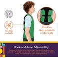 thumbnail image 4 of Special Supplies Compression Vest for Kids – Deep Pressure Comfort, Breathable Sensory Wrap for School and Travel – Adjustable Side Straps (Green, Large), 4 of 10