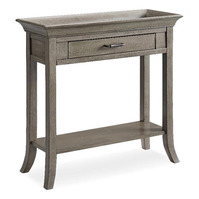 Leick Home Console de Hall Traditionnelle à Bord de Plateau en Bois, Gris Fumée