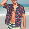 thumbnail image 7 of Fuzoiu Sea Animals Print Hawaiian Shirt for Men, Summer Beach Casual Short Sleeve Button Down Shirts, Men’s Beach Summer Shirts with Pocket,XX-Large, 7 of 7