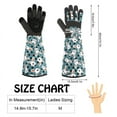 thumbnail image 2 of Qweryboo Gardening Gloves for Women Rose Pruning Thorn Proof Breathable Touchscreen Long Forearm Protection Garden Gloves(Blue), 2 of 7
