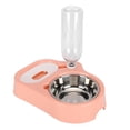 thumbnail image 2 of Comedero para mascotas 2 en 1, dispensador automático de agua para gatos, cuencos para beber comida para perros, suministros rosa, 2 of 8