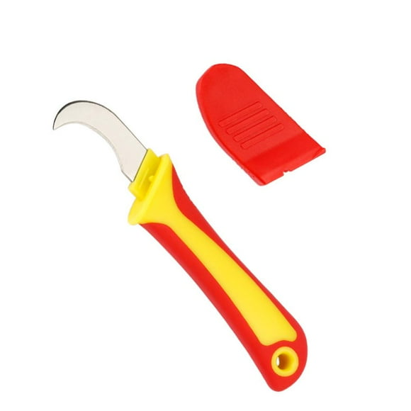Nouveau Couteau d'Électricien I, Couteau d'Électricien nsulation, Dénoyauteur de Câbles Isolant, Couteau de Démontage Couteau à Câbles Anti-Magnetique à Bande Rapide Dénoyauteur Coupeur, Outil Manuel d'Épluchage pour Dénoyauter les Fils