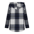 thumbnail image 7 of Dyfzdhu Long Sleeve Shirts For Women Hoodies Long Sleeve Plaid Shirts Lightweight V Neck Oversized Pullover Sweatshirts Casual Fall Sweater Tops Womens Blouses, 7 of 7