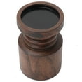 thumbnail image 6 of Mainstays Decorative Wood Pillar Candleholder, Dark Brown, 6", 6 of 7