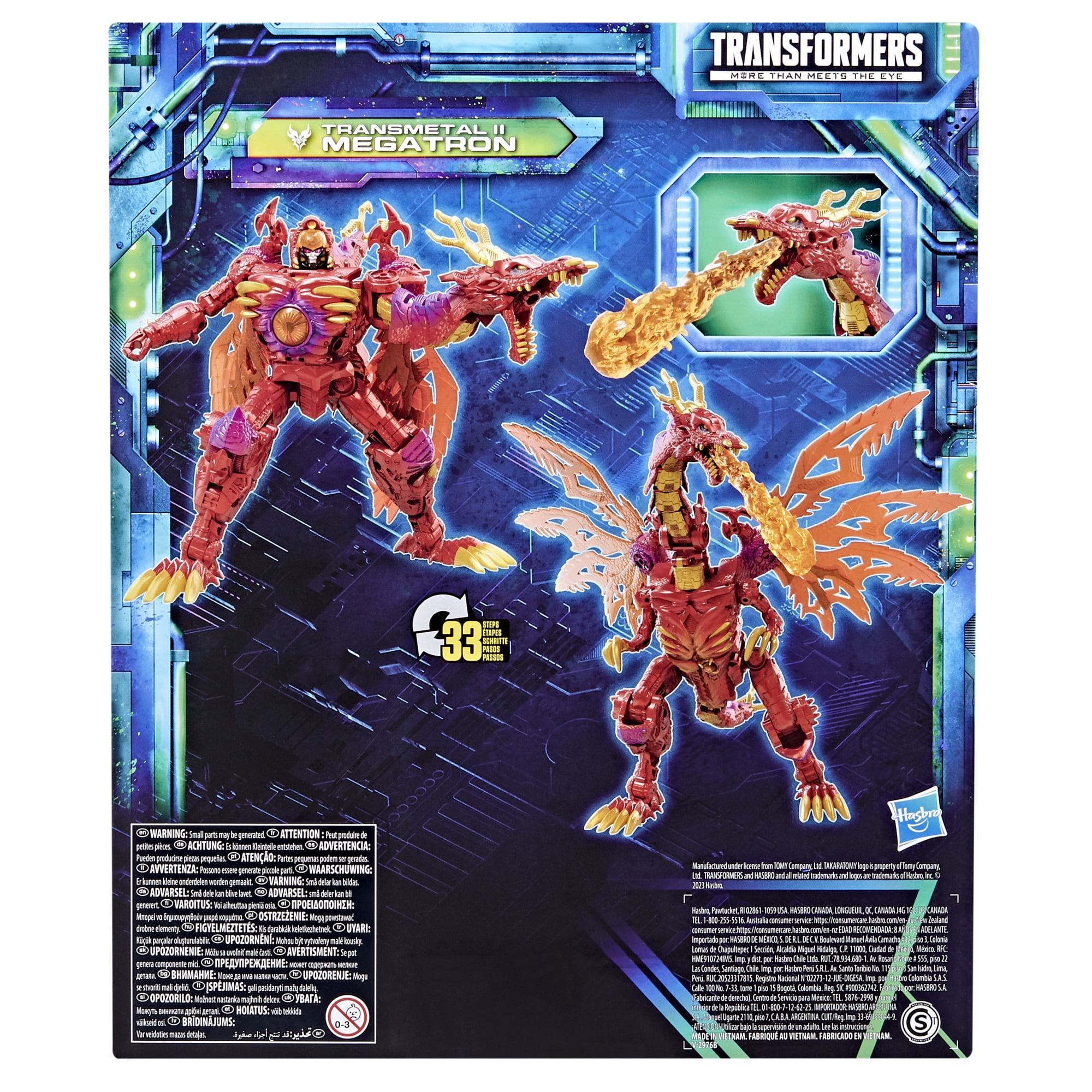 Transformers Legacy Evolution Child Megatron Action Figures, Plastic Multicolor, 8.75" x 10.50"