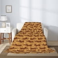 thumbnail image 2 of Rateoe Dachshund Dog Puppy Pattern Flannel Throw Blanket, Ultra-soft Blanket for Bed, Couch, Car, Hypoallergenic Anti-pilling blanket-60"x50"(Vertical), 2 of 6