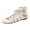 White, variant on Flat Sandals for Women Roman Gladiator Hollow out Open Toe Back Zipper Dressy Casual Summer Shoes