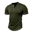 thumbnail image 3 of Razzly Big Mens Shirts Tall Man T Shirts for Men Mens Tee Shirts Big T Shirt Big T Shirts for Men Custom T Shirts for Men Big Mens T Shirts Mens Set Designer T Shirts for Men Shirts(Army Green,2XL), 3 of 6