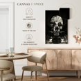thumbnail image 5 of Elephant Stock Room Skull Bw Wall Art - Vertical Canvas Wall Art - Living Room Wall Decor - Gothic Canvas - Black And Gray Decor By Ali Gulec - 24" x 36", 5 of 8