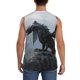 thumbnail image 4 of Fotbe Valley Gray Dragon Men's Camiseta sin Mangas Estampada para Hombres, Playera Casual para Gimnasio, Entrenamiento, Playa-Small, 4 of 7