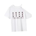 thumbnail image 1 of Camiseta para mujer Yuyangstore de ropa de calle elegante y deportiva, cuello redondo S, 1 of 8