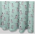 thumbnail image 2 of S4Sassy Green Dalmatian Dog Water Repellent Bath Shower Curtain With Roller Rings Hook-60 x 70 Inch, 2 of 6