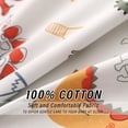 thumbnail image 4 of Juego de ropa de cama para cuna ZZRSSSLC, diseño de dinosaurio, 3 piezas, algodón, 4 of 7