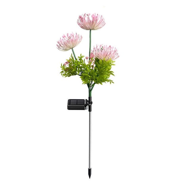 Clearance!2 piezas 5 Luces solares LED luces rosas luces de jardín impermeables al aire libre atmósfera festiva luces decorativas luces insertadas
