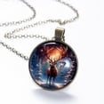 thumbnail image 3 of Christmas Elk Necklace Personalized Custom Photo Round Pendant Adjustable Stainless Steel Necklaces with Gift Box for Men Women Mothers Valentine's Jewelry Gift, 3 of 6