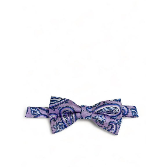 Light Pink Rough Paisley Men's Bow Tie