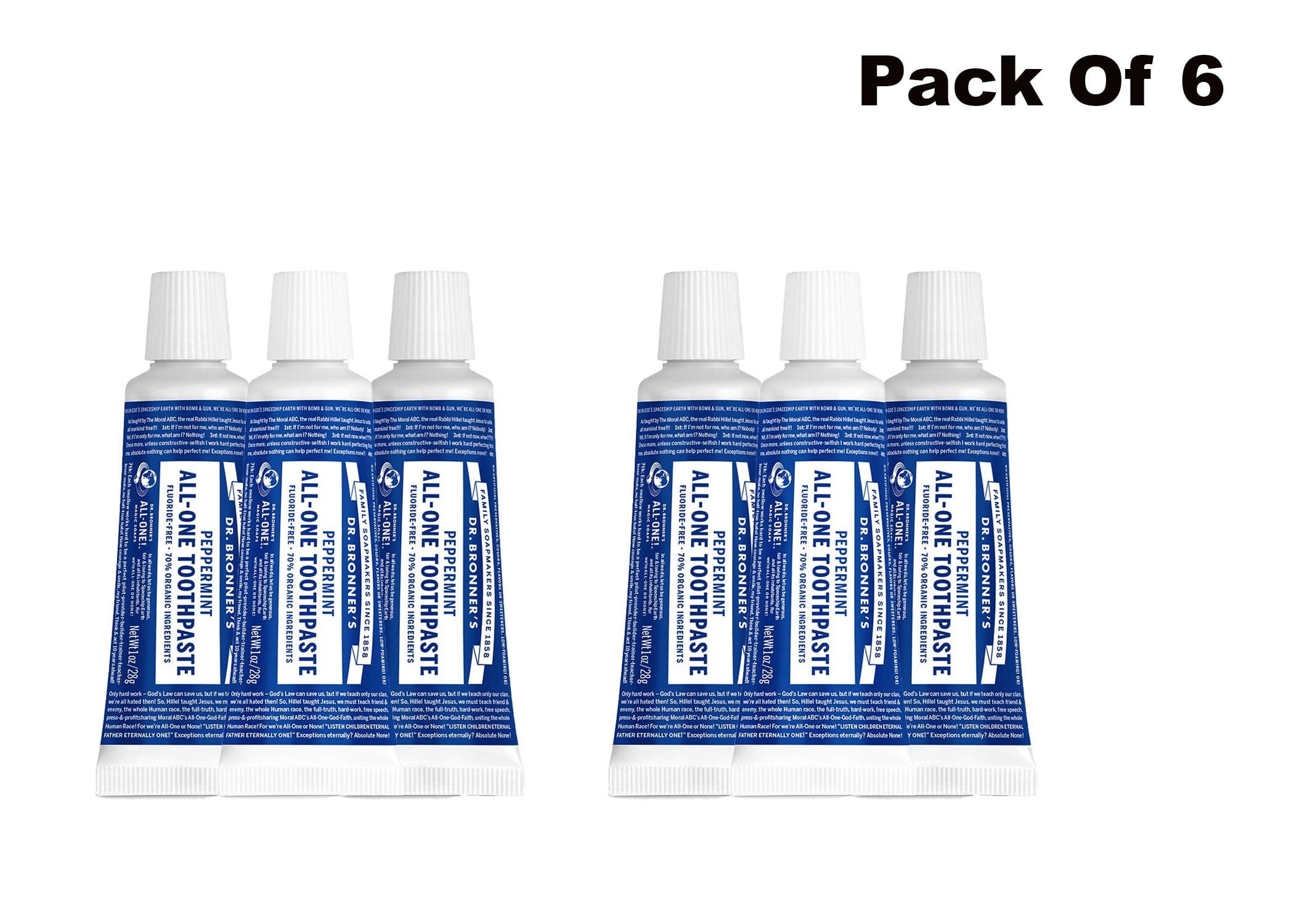 Dr. Bronners AllOne Toothpaste Peppermint, 1 ounce