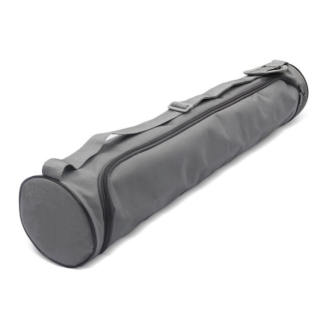 Bolsa portátil para esterilla de yoga, material de poliéster, color gris, dimensiones 72x15x15 cm, ligera con 200 g, incluye 1 unidad.
