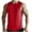 Red, variant on Big and Tall Sleeveless Beach Shirts for Men Crewncek Loose Fashion Men Casual Solid Color Fitness Sportswear Round-Neck Tank Top
