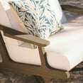 thumbnail image 4 of Saratoga Outdoor Patio Teak Wood Armchair in Weathered Gray White, 4 of 10