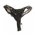 thumbnail image 2 of Victoria's Secret For Love & Lemons Laurel Pintuck Thong Panty Keyhole Lace Scallop, Medium NWT, 2 of 2