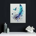 thumbnail image 4 of Nawypu Art Print Birds Of A Feather Poster Decorative Painting Canvas Wall Art Living Room Posters Bedroom Painting, 4 of 4