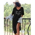 thumbnail image 5 of Ekouaer Long Nightgown for Women Short Sleeve Sleepwear Plus Size Loungewear with Pockets, 5 of 6