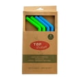 thumbnail image 1 of Juego de Popotes Top Choice de Silicón 4 Piezas con Cepillo Limpiador Incluido, 1 of 4