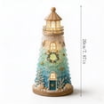 thumbnail image 2 of Sea‑Glass Lighthouse Kit, 3D Glowing Coastal Decor with LED Light Adult DIY Nautical Craft Mzrulpne, 2 of 8