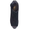 thumbnail image 3 of Cecelia New York Nikki Womens Bootie Laser Cut Peep Toe Open Toe Pump Ankle Boot (BLACK, 8.5), 3 of 3